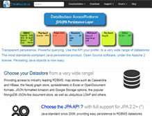 Tablet Screenshot of datanucleus.org